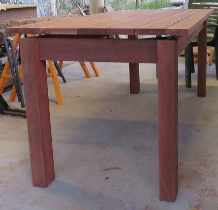 Outdoor dining table