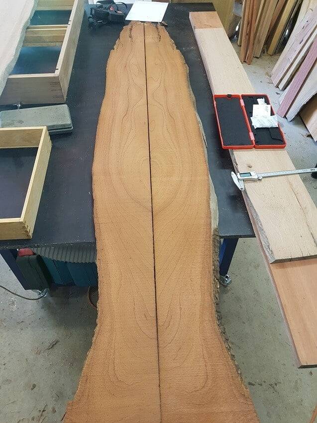 Contemporary Small Side Table With Mixed Materials