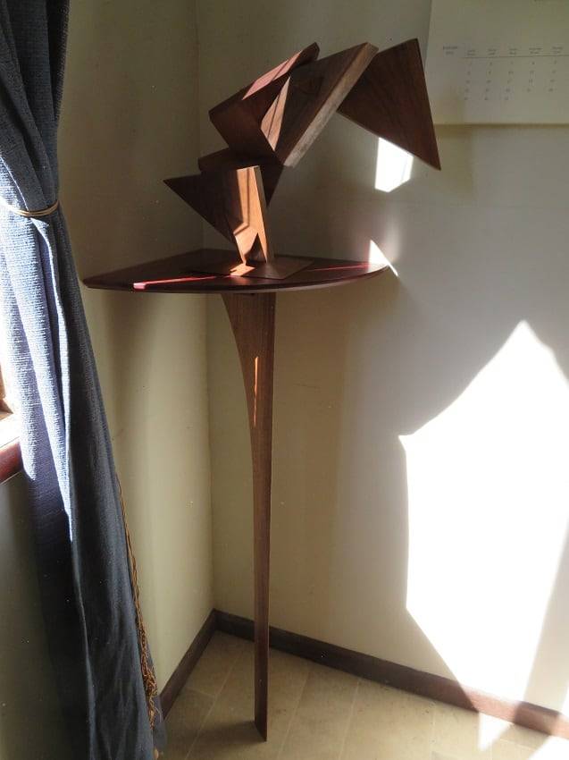 Single Legged Corner Table