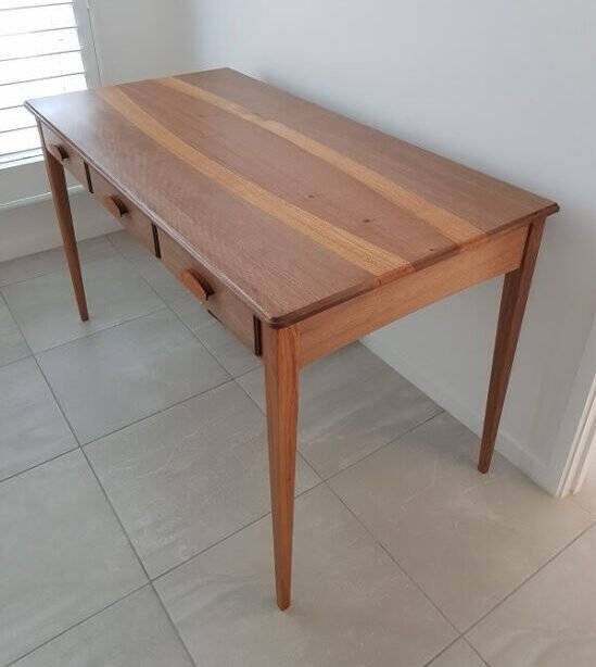 Furniture Three Drawer Desk Sculpture Art Fine Handmade Artisan Furniture