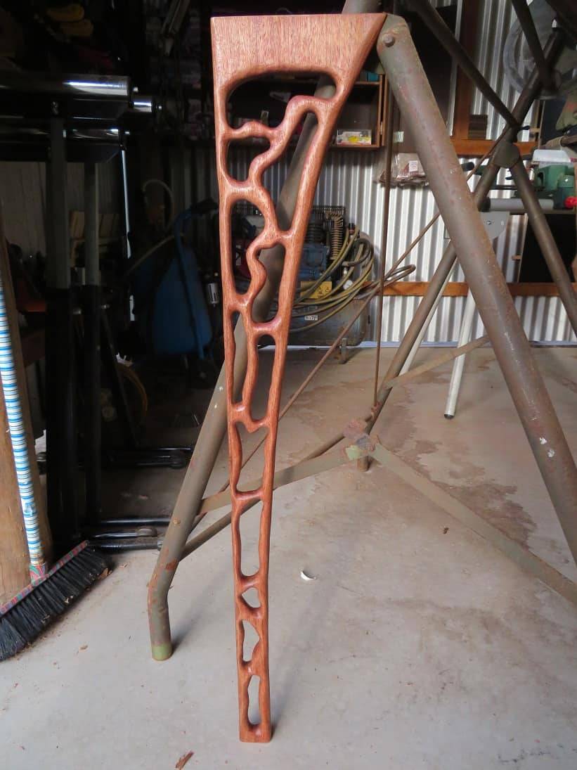 Figured Leg Corner Table