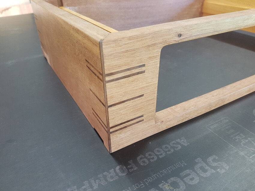 Contemporary Small Side Table With Mixed Materials