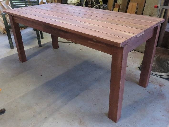 Outdoor dining table