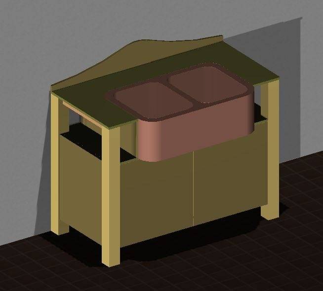 Laundry Basin Cabinet