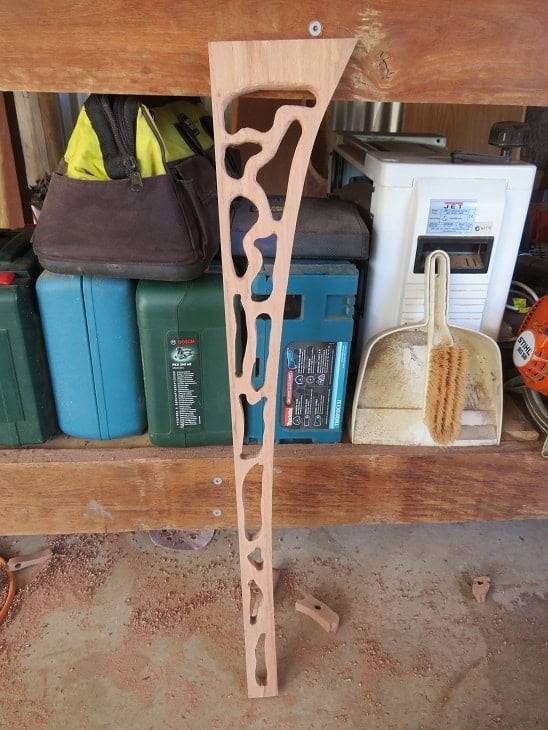 Figured Leg Corner Table