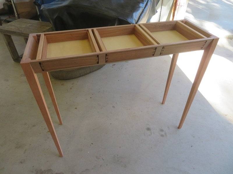 Three Drawer Side Table